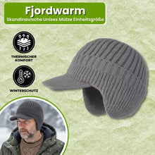 Lade das Bild in den Galerie-Viewer, Fjordwarm – Skandinavische Wintermütze mit Ohrenschutz (Unisex-Einheitsgröße)