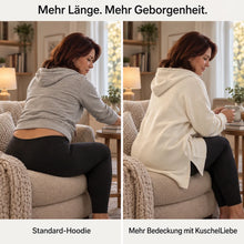 Lade das Bild in den Galerie-Viewer, KuschelLiebe – der extra lange Wohlfühlhoodie | deckenweich, warm & figurschmeichelnd