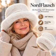 Lade das Bild in den Galerie-Viewer, NordFlausch – Die flauschige 360°-Wintermütze mit Ohrenschutz