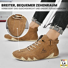 Lade das Bild in den Galerie-Viewer, Alpaka - orthopädische, wasserdichte &amp; rutschfeste Leder-Barfußschuhe
