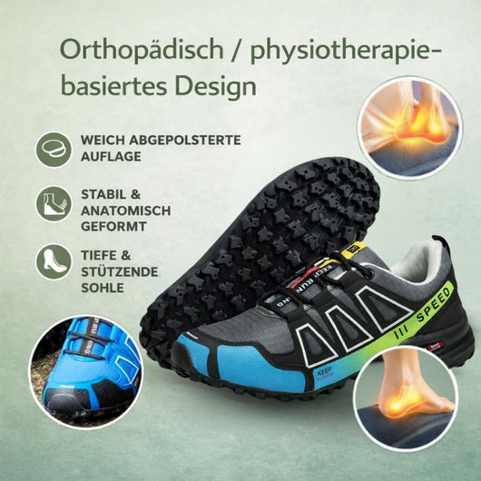 OrthoTrekking - Ergonomischer, wasserdichter & schmerzlindernder Trekking u.- Wanderschuh