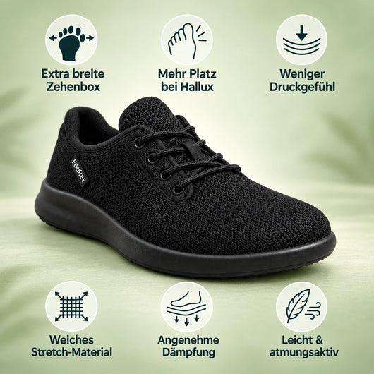 FeelFree – Extra breite Komfort-Sneaker | Entlastung bei Hallux & schmerzenden Füßen