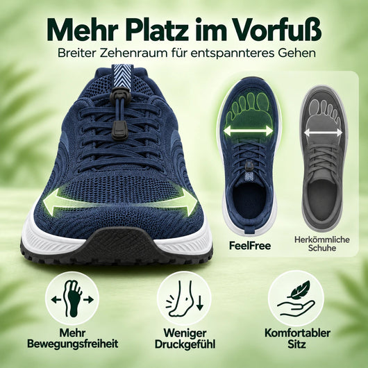 FeelFree Slip-On – Orthopädische Komfort-Sneaker | Reinschlüpfen & schmerzfrei durch den Tag