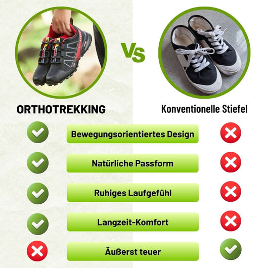 OrthoTrekking - Ergonomischer, wasserdichter & schmerzlindernder Trekking u.- Wanderschuh