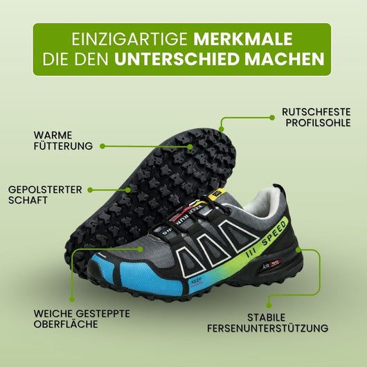 OrthoTrekking - Ergonomischer, wasserdichter & schmerzlindernder Trekking u.- Wanderschuh