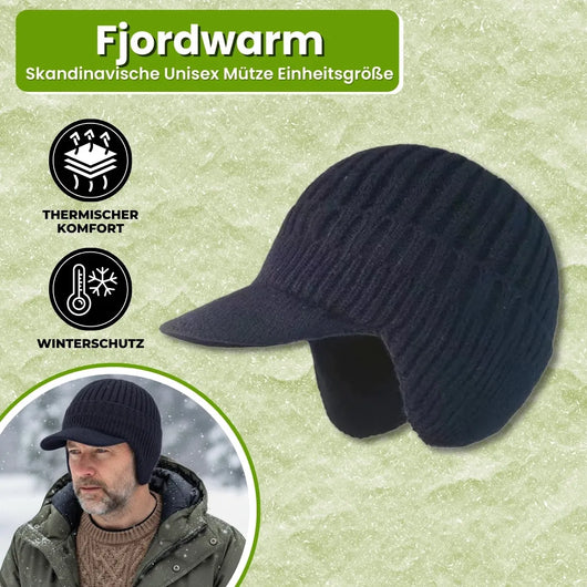 Fjordwarm – Skandinavische Wintermütze mit Ohrenschutz (Unisex-Einheitsgröße)