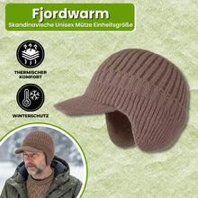 Lade das Bild in den Galerie-Viewer, Fjordwarm – Skandinavische Wintermütze mit Ohrenschutz (Unisex-Einheitsgröße)
