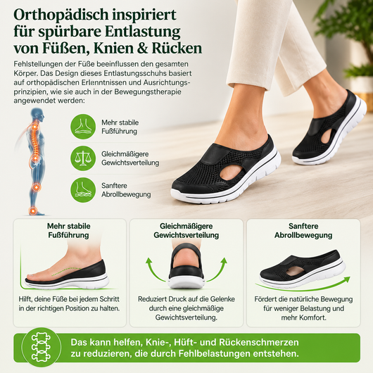 Footstep Pro - ergonomische schmerzlindernde Komfort-Schuhe