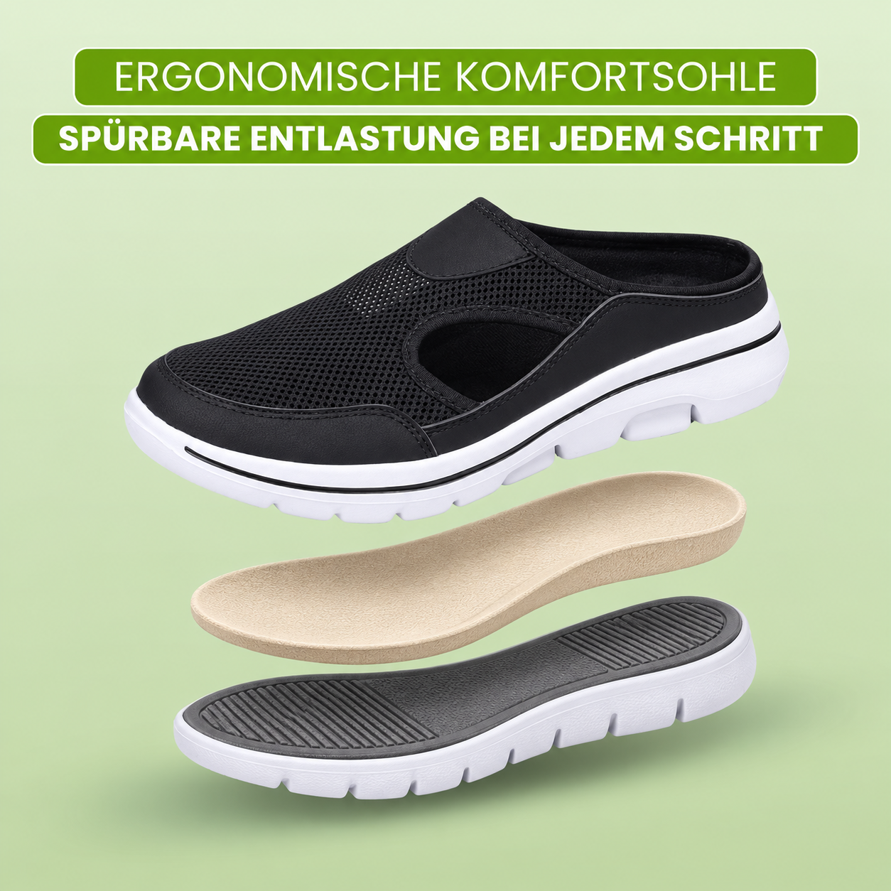 Footstep Pro - ergonomische schmerzlindernde Komfort-Schuhe