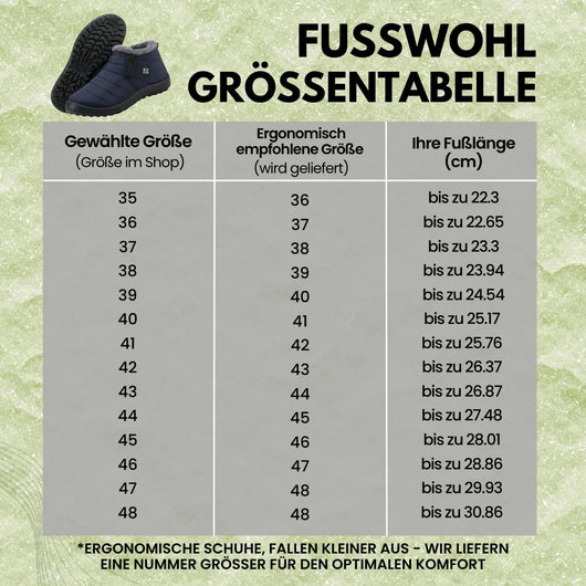 Fusswohl - Ergonomische, wasserdichte & rutschfeste Komfort-Schuhe - Unisex