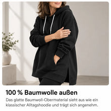 Lade das Bild in den Galerie-Viewer, KuschelLiebe – der extra lange Wohlfühlhoodie | deckenweich, warm &amp; figurschmeichelnd
