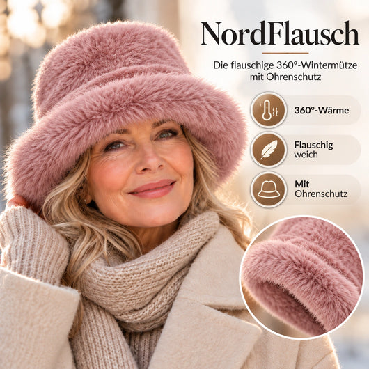 NordFlausch – Die flauschige 360°-Wintermütze mit Ohrenschutz