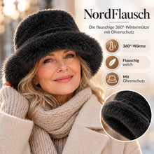 Lade das Bild in den Galerie-Viewer, NordFlausch – Die flauschige 360°-Wintermütze mit Ohrenschutz
