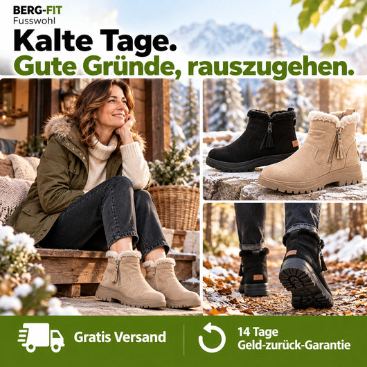NordicWarm - ergonomische, wasserdichte & rutschfeste Schuhe für Herbst & Winter zur Schmerzlinderung | 1-€ Aktion