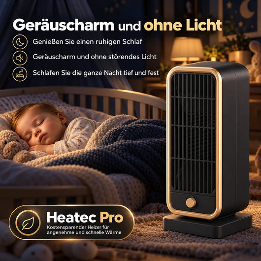 HEATEC Pro - energiesparende tragbare Komfortheizung mit hoher Heizleistung & Sicherheitssystem ohne Installation | Bis 20 m²