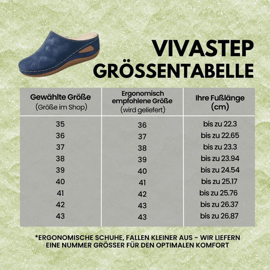 Vivastep - Anatomisch stützende Komfortsandalen | Ergonomisches Design