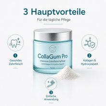 Lade das Bild in den Galerie-Viewer, CollaGum Pro – Intensive Zahnfleischpflege mit Kollagen &amp; Hydroxylapatit
