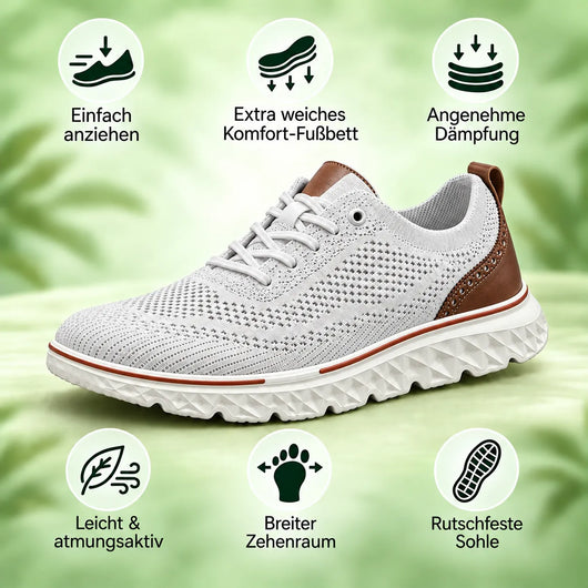 FeelFree Gentleman – Orthopädischer Herren-Komfortschuh | Rutschfest & Schmerzlindernd