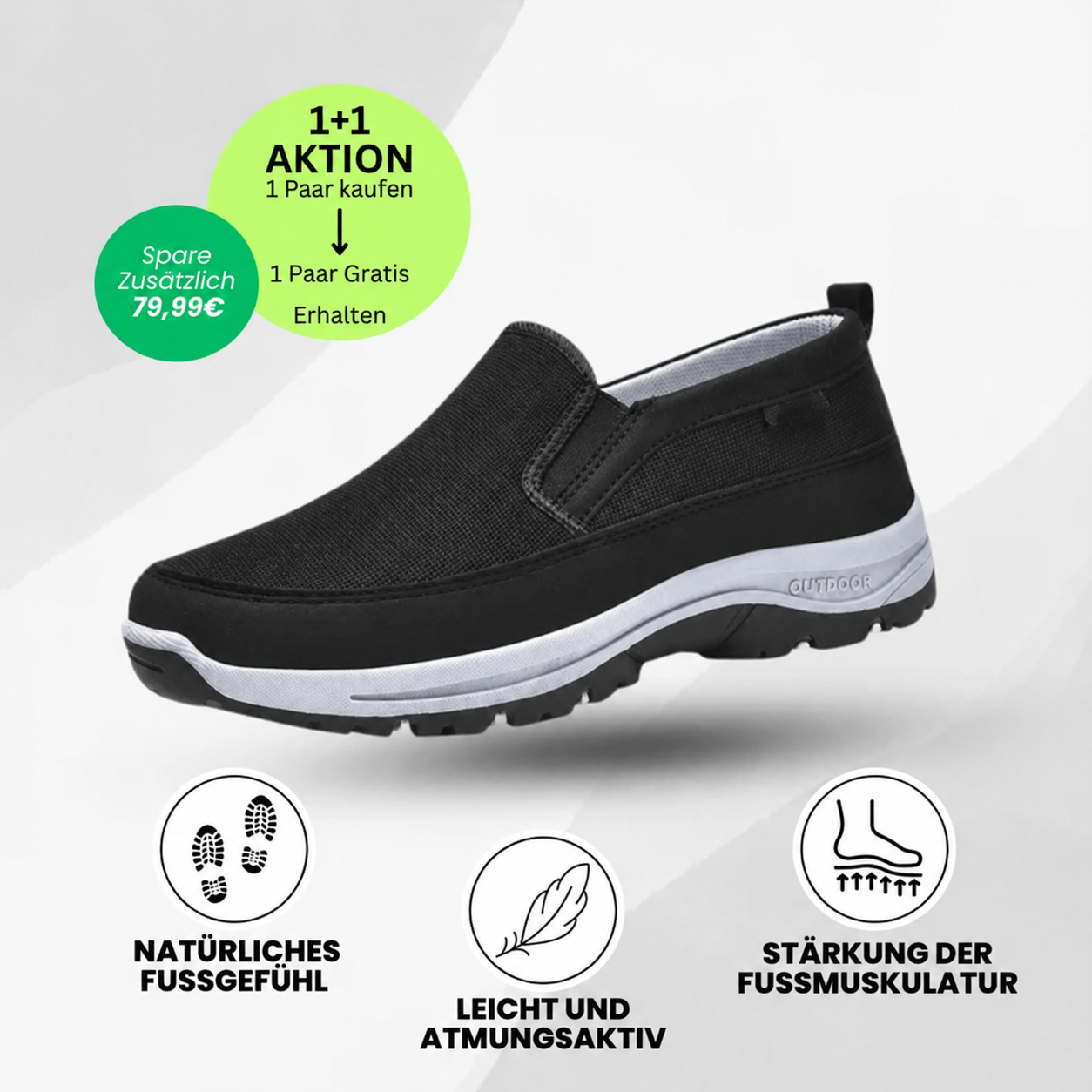 Ortho Pro - ergonomischer schmerzlindernder Komfortschuh - Sonderaktion 1+1 Gratis