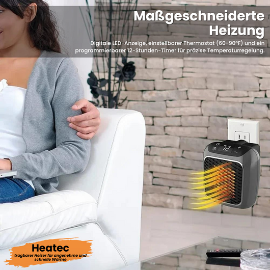 HEATEC - tragbarer Heizer für kostenschonende und schnelle Wärme